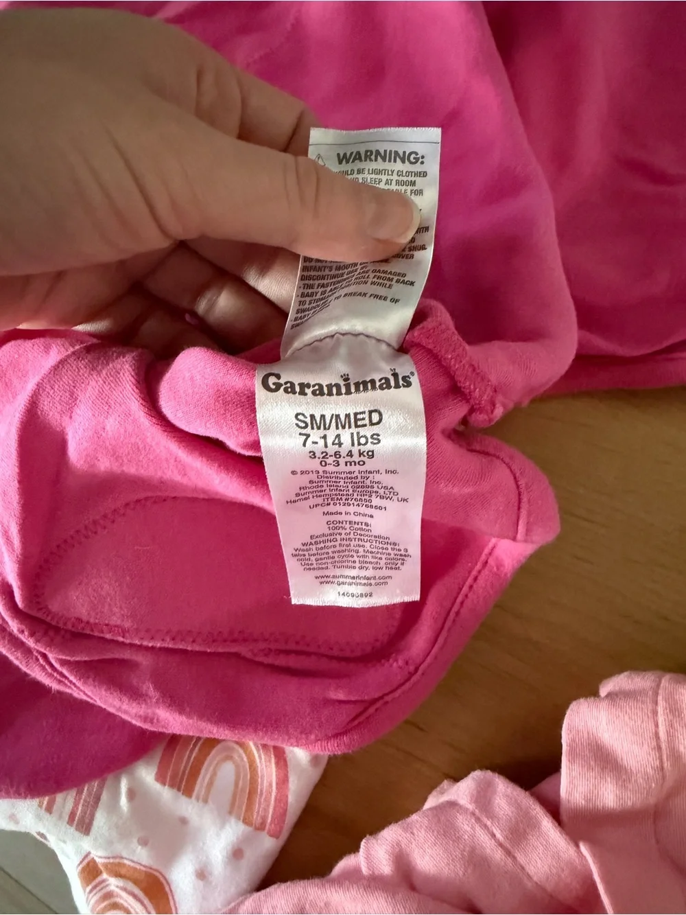 SwaddleMe Pink & Hot Pink Infant Sleep Sacks - Rainbow Print Option